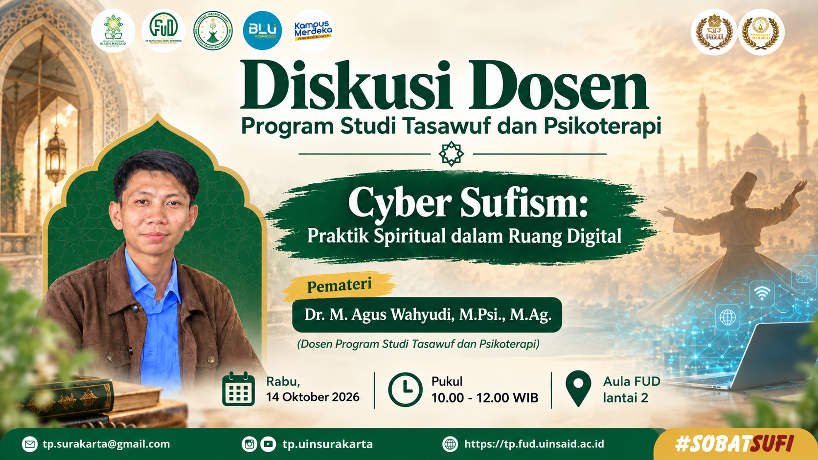 Diskusi Dosen Tasawuf dan Psikoterapi Bahas Cyber-Sufism: Ruang Digital sebagai Medan Praktik Keagamaan